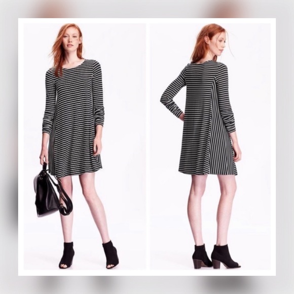 old navy striped swing dress